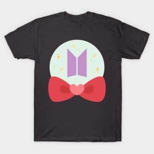 BTS ribbon round kawaii design T-Shirt